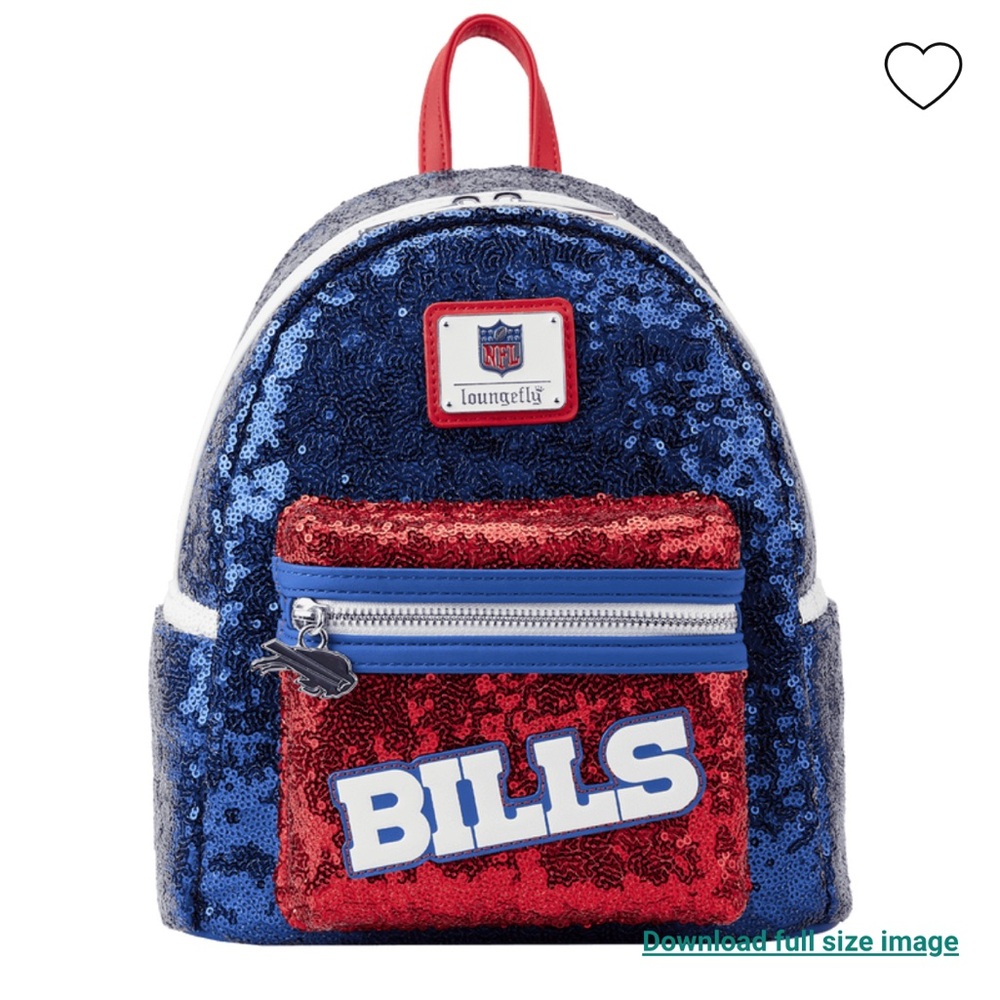 Loungefly NFL Buffalo Bills Sequin Mini Backpack